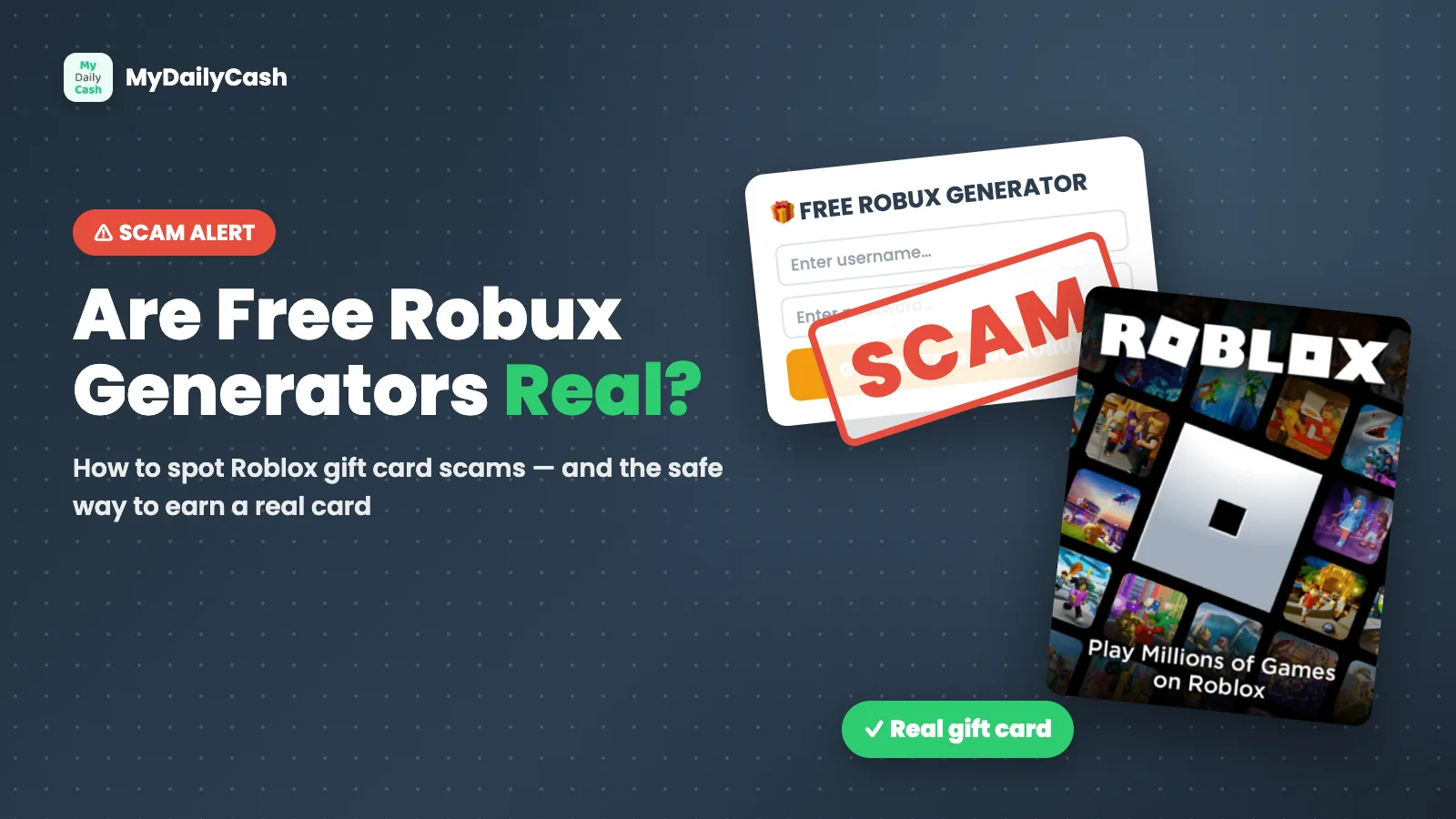 Are Free Robux Generators Real? How to Spot Roblox Gift Card Scams