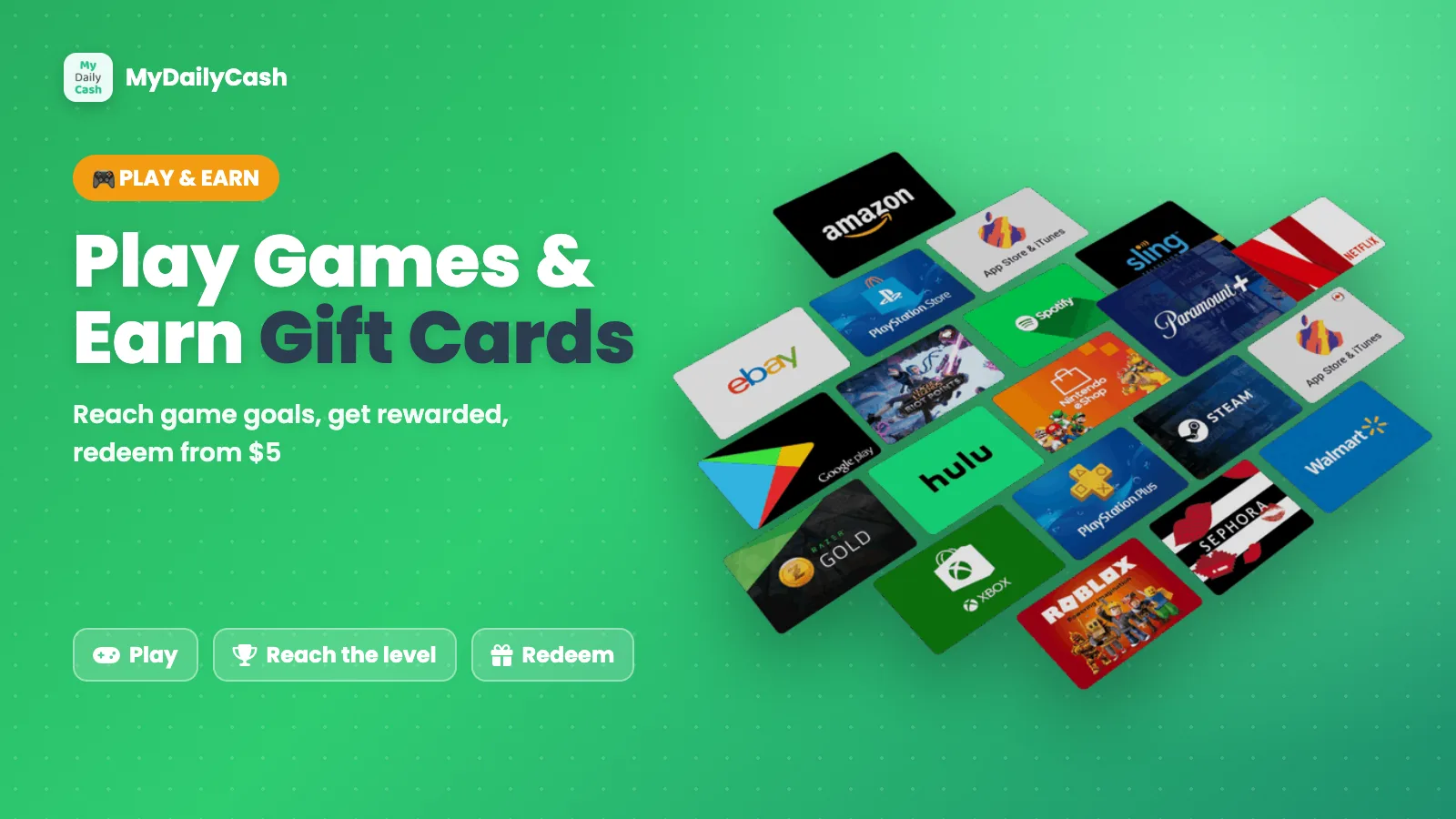 Play Games and Earn Gift Cards: How Play & Earn Works on My Daily Cash